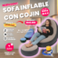 SOFA INFLABLE CON COJIN sofa inflable con cojin de vendiverso.com