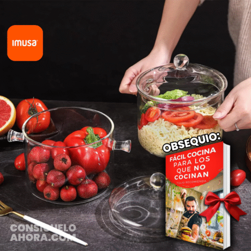 Olla de Cristal especial para Altas temperaturas Frio y Calor