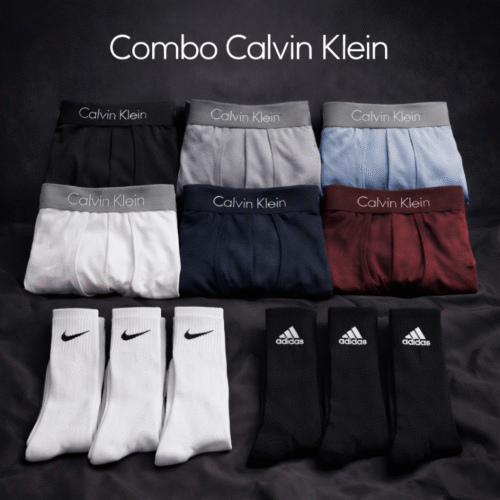 Pack Calvin Klein de 10 Boxer + Regalo 6 Medias 🧦