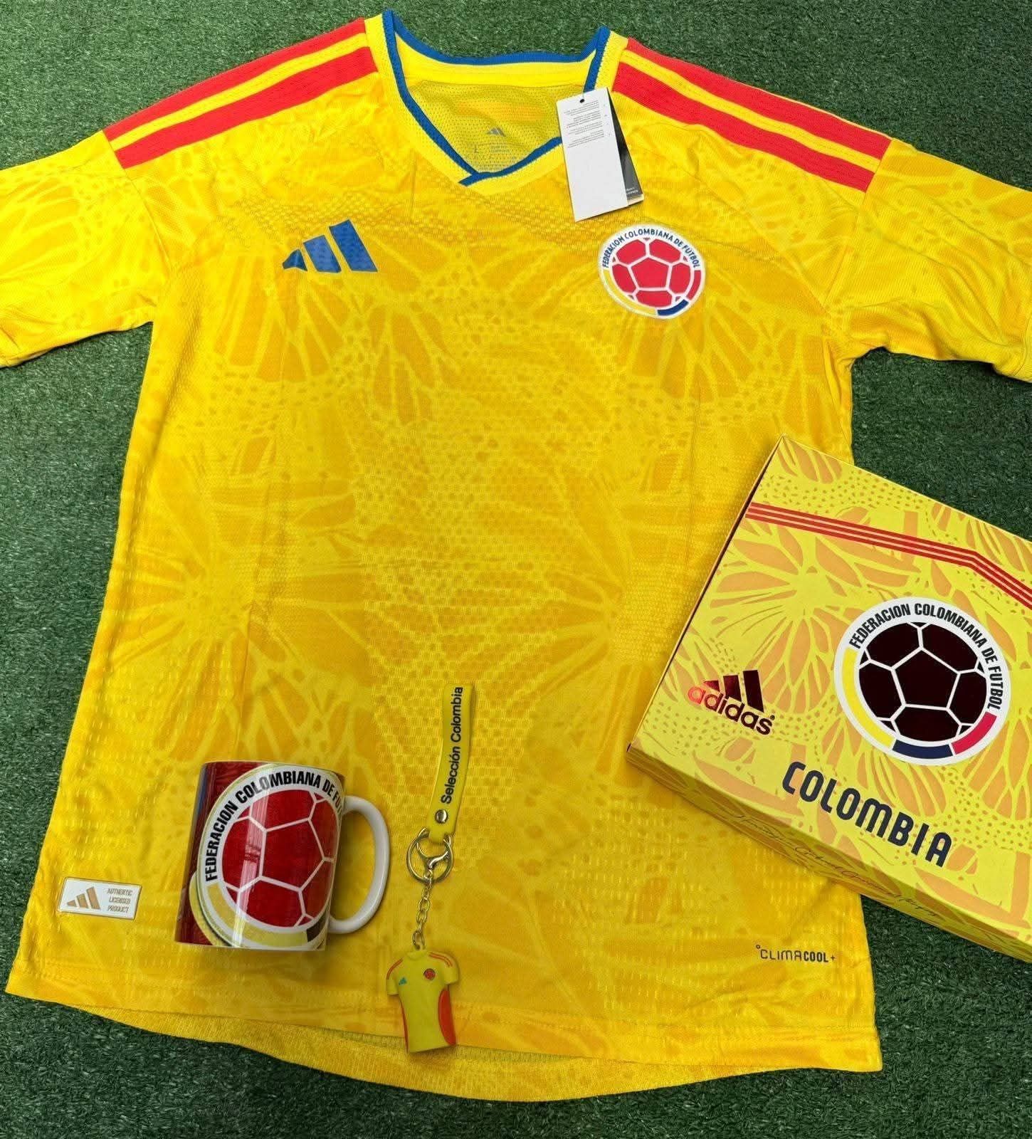 Combo Completo Combo Mundialista Camisa Colombia fans🎁