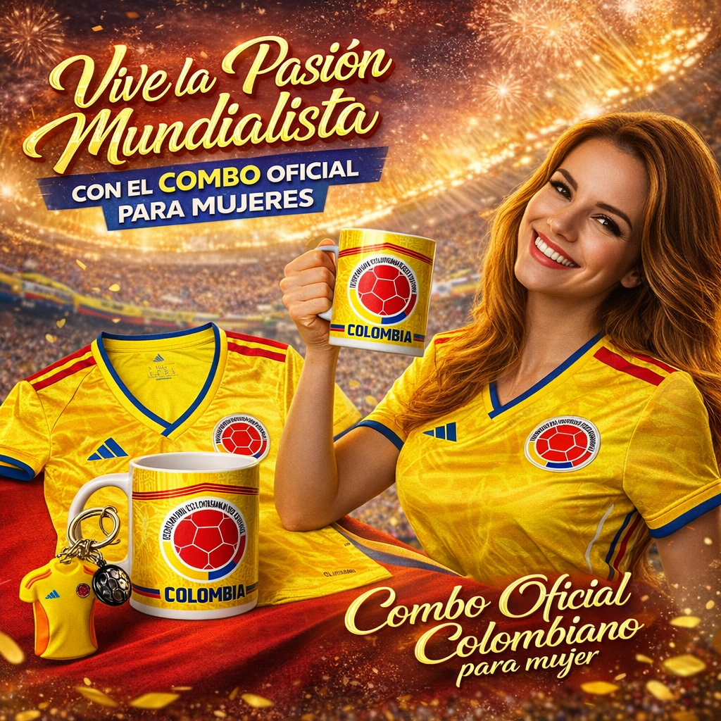 IMAGEN GANADORA COMBO MUNDIALISTA 3 Combo Mundialista Camisa Colombia fans🎁