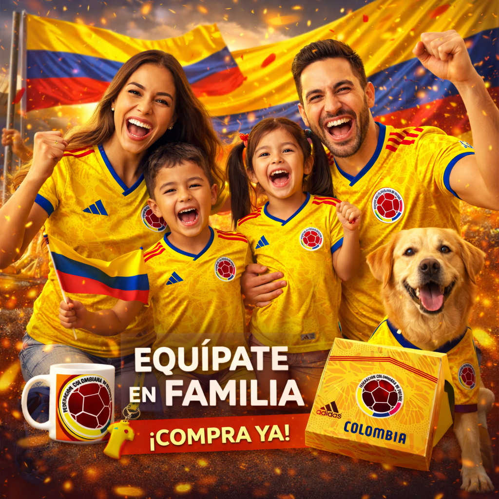 Combo Mundialista Camisa Colombia fans🎁