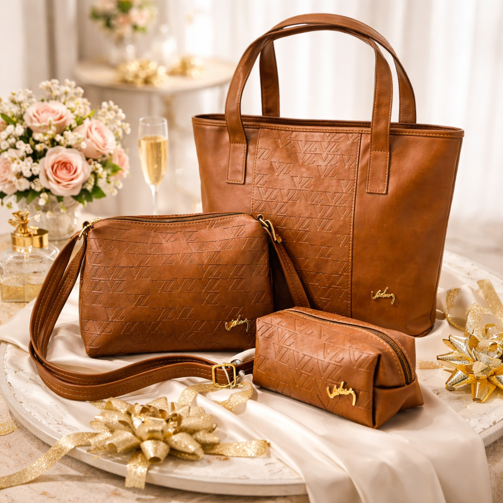 Conjunto de bolsos Valery con detalles elegantes Combo 3 en 1 Mujer Velez 🎁