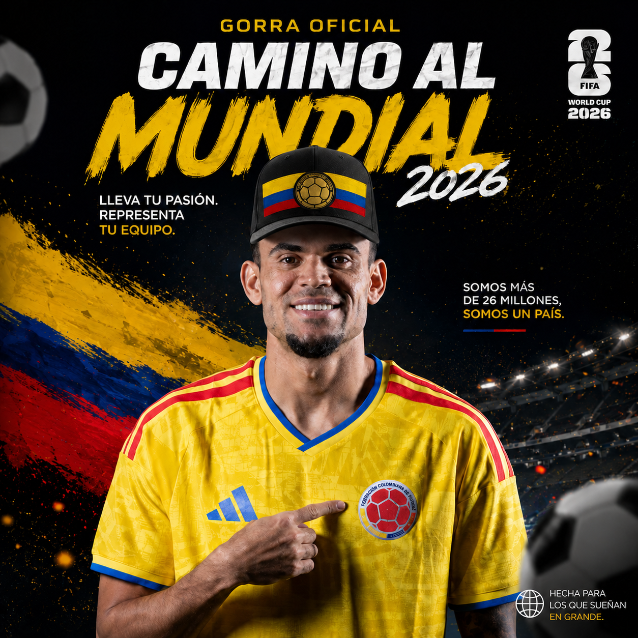 🇨🇴 ¿Listo para demostrar tu pasión por Colombia en cada partido? 🇨🇴